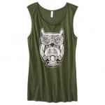 Green tank top with the same owl at Target