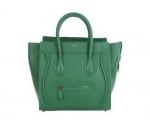 Green tote by Celine at Celine