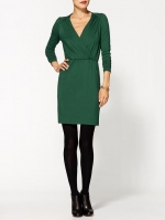 Green wrap dress like Robins at Piperlime