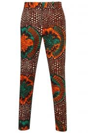 Greenleaf African print Mens Fitted trousers at Ohema Ohene