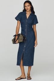 Greer Denim Midi Shirtdress By Pilcro at Anthropologie
