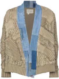 Greg Lauren Fisherman cable-knit Cardigan - at Farfetch