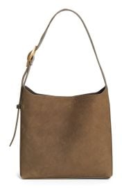 Greta Suede & Leather Shoulder Bag at Nordstrom