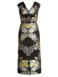 Gretchen Adele-jacquard midi dress at Matches