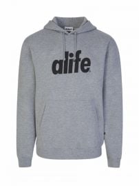 Grey Core Logo Hoodie at Zee & Co