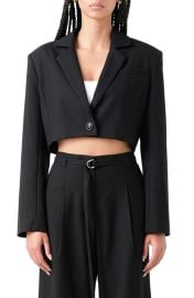 Grey Lab Oversize Crop Blazer at Nordstrom