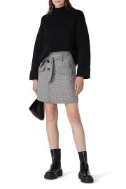 Grey Plaid Skirt by Marissa Webb Collective for 30 Rent the Runway at Rent the Runway