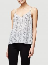 Grey Python Classic Silk Cami at Frame