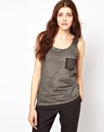 Grey acid wash tank at Asos