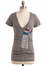 Grey boat tee at Modcloth