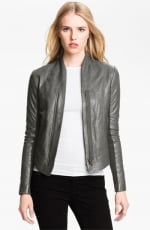 Grey leather jacket by Veda at Nordstrom