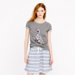 Grey nautical tee at Jcrew at J. Crew