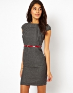 Grey tweed dress at ASOS at Asos