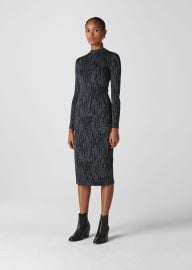 GreyMulti Zebra Jersey Dress at Whistles