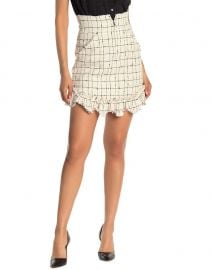 Grid Print Tweed Mini Skirt by Rebecca Taylor at Nordstrom Rack