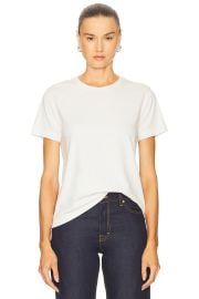 Grlfrnd Small Tee In White at Revolve