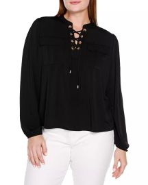 Grommet Lace Up Sweater at Bloomingdales