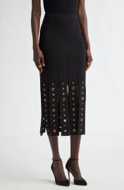 Grommet Studded Car Wash Knit Skirt at Nordstrom