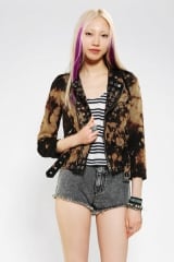 Grommet moto jacket at Urban Outfitters