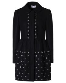 Grommets and Spheres Tech Wool Coat at RED Valentino