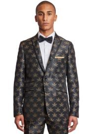 Grosvenor Peak Tux Jacket - slim - Black Bees 8211 Paisley amp Gray at Paisley & Gray