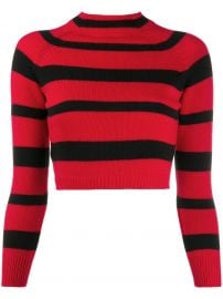 Grunge stripe sweater by Miu Miu at Farfetch