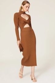 Guadalupe Cutout Knit Dress by AMUR Rent the Runway at Rent the Runway
