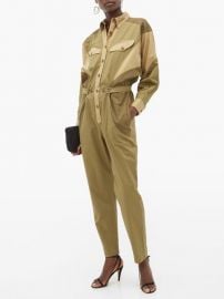 Guan patchwork cotton-gabardine jumpsuit at Matches