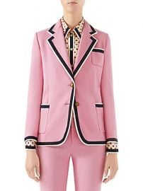 Gucci - Cady Striped Trim Blazer at Saks Fifth Avenue