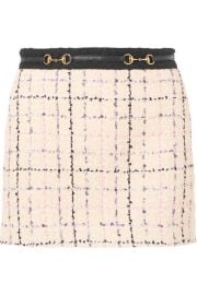 Gucci - Embellished cotton-blend boucl  -tweed mini skirt at Net A Porter