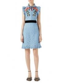 Gucci - Embroidered Cluny Lace Dress at Saks Fifth Avenue