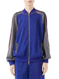 Gucci - Fine Wool Lurex Track Jacket at Saks Fifth Avenue