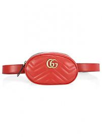 Gucci - GG Marmont Matelass   Leather Belt Bag at Saks Fifth Avenue