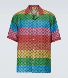 Gucci - GG Multicolor silk twill shirt at Mytheresa