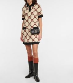 Gucci - Interlocking G reversible wool minidress at Mytheresa