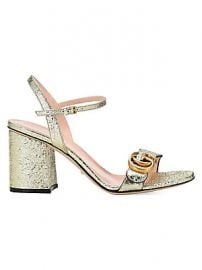 Gucci - Marmont GG Ankle-Strap Sandals at Saks Fifth Avenue