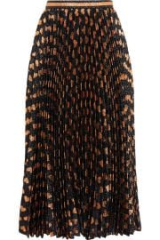 Gucci   Pleated printed lam   skirt at Net A Porter