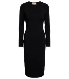 Gucci - Ribbed-knit midi dress at Mytheresa