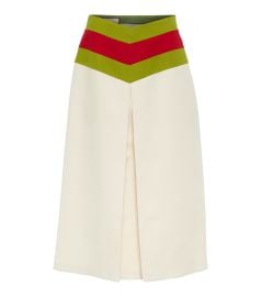 Gucci - Web silk and wool midi skirt at Mytheresa