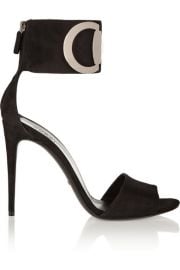 Gucci  Rooney horsebit-detailed suede sandals at Net A Porter