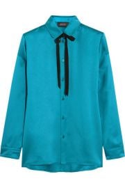 Gucci  Silk-satin blouse at Net A Porter