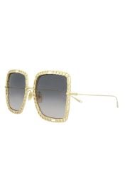 Gucci 57mm Square Sunglasses with Chain at Nordstrom Rack