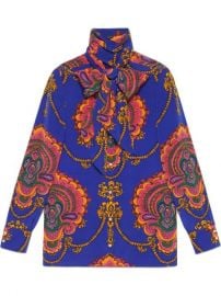 Gucci 70s Graphic Print Silk Shirt - Farfetch at Farfetch