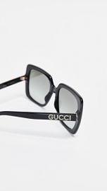 Gucci Acetate Square Sunglasses at Shopbop