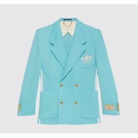 Gucci Adidas X Rib Jersey Formal Jacket In Blue at Grailed