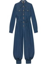 Gucci Belted Denim Jumpsuit - Farfetch at Farfetch