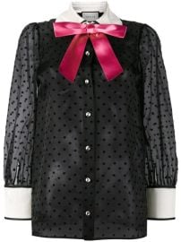 Gucci Blouses Silk amp Lace Blouses at Farfetch