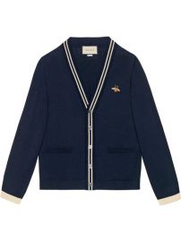 Gucci Cardigan Wool Knit With Bee - Farfetch at Farfetch