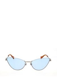 Gucci Cat Eye Sunglasses in Silver at Cettire