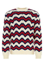 Gucci Chevron Knit Jumper at Cettire